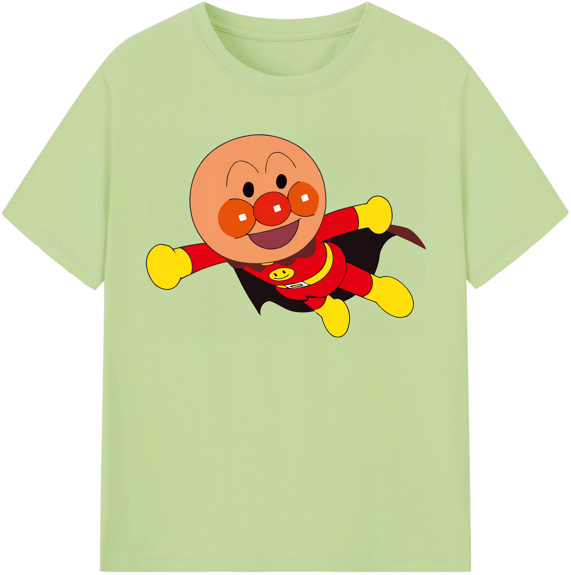 （画像用） アンパンマン Anpanman 綿100％半袖Tシャツ（フロントプリント）
